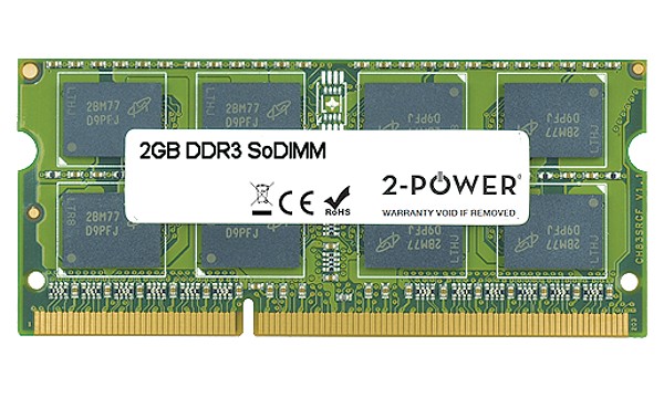 2 GB DDR3 1.066 MHz DR SoDIMM