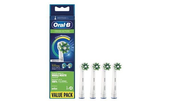 Oral-B CrossAction Black Refill Heads 8 pack