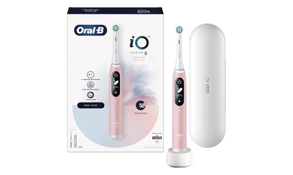 Oral-B iO6 Pink Sand Ultimate Clean Toothbrush