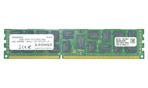 SNP9J5WFC/4G 4GB DDR3 1333MHz ECC RDIMM