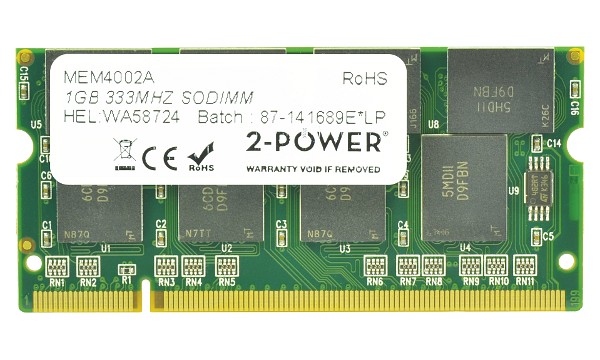 A1164155 1 GB PC2700 333 MHz SODIMM