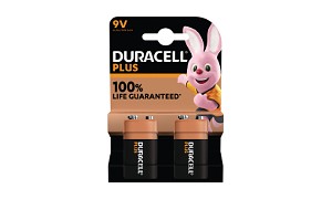 Duracell Plus 9V 2 Pack