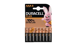Duracell Plus Power AAA Pack von 8 Batterien
