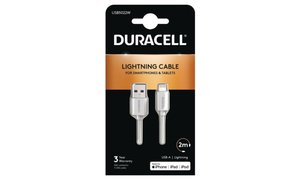 Duracell 2m USB-A auf Lightning Kabel