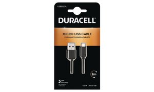 Duracell 2m USB-A auf Micro USB Kabel