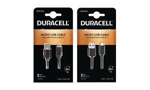 Duracell 1m+2m USB-A auf Micro-USB Kabel