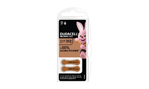 1,4-V-Hörgerätebatterie DA312 – 6er-Packung